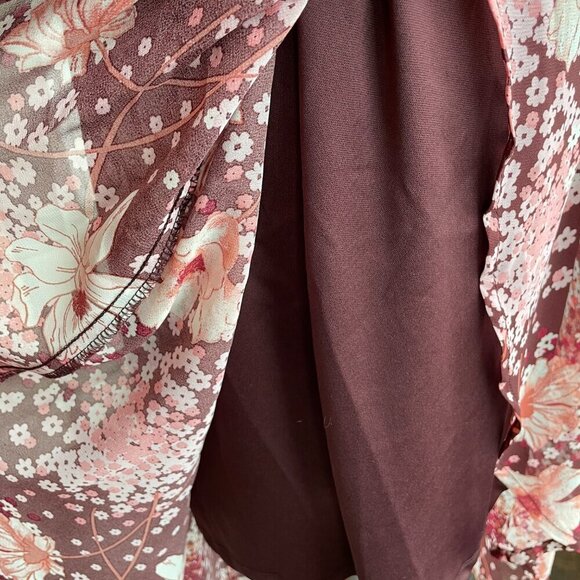 NWT Juniors' Lily Rose Sleeveless Wrap Maxi Dress, Size XL - Picture 8 of 12